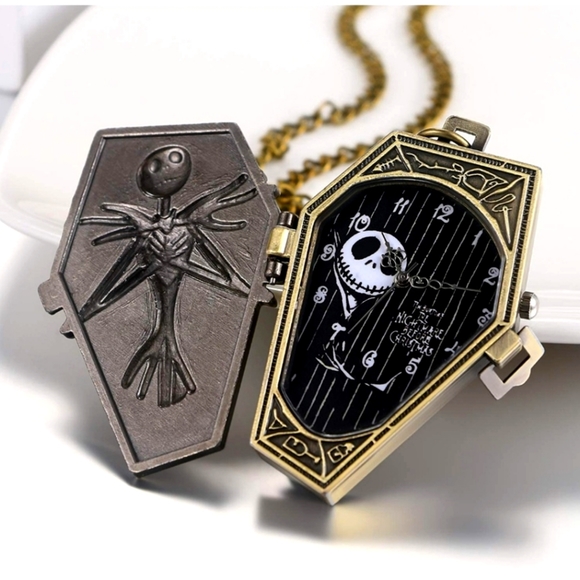 Jack skellington Nightmare Before Christmas Pocket watch - Picture 3 of 5